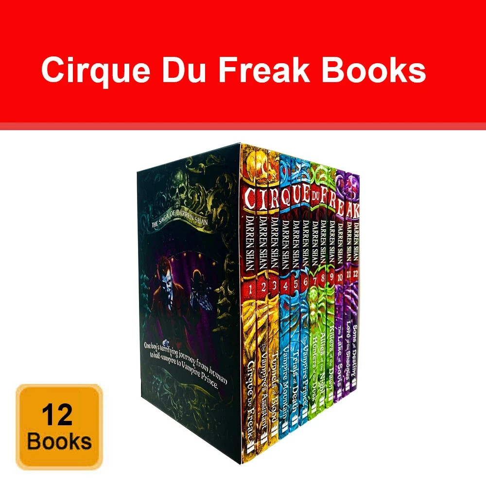 The Saga of Darren Shan Cirque du Freak Complete Collection Of 12 Books Set