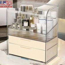 Acrylic Makeup Organizer Dustproof Skincare Storage Box Elegant Beauty Holder US