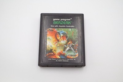 Atari 2600 Berzerk CX2650 Video Game Cartridge Vintage 1982 Untested Retro Game