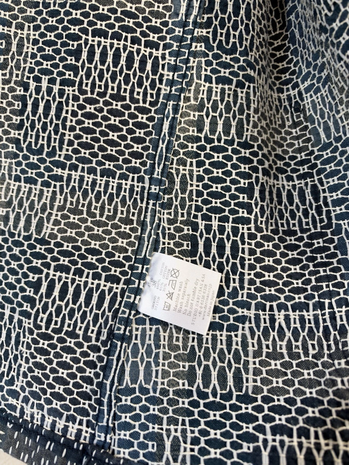Studio Dartisan Noragi Sashiko Coveralls Version - product detail image 6