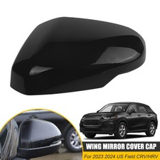 Glossy Black Left Side Mirror Cover Cap W/ Signal For 2023-2025 HONDA CR-V HR-V