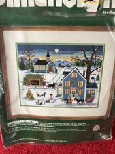 Dimensions Needlepoint Kit - 1984 New England Christmas 9045 - Wysocki vintage