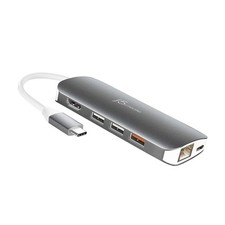 USB C Hub Adapter Multi-Monitor 10-in-1 Port Docking Station 4K HDMI, VGA, Et...