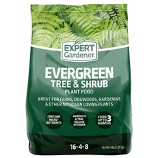 Expert Gardener Evergreen Tree Shrub Fertilizer 4lb 2.38 per gallon