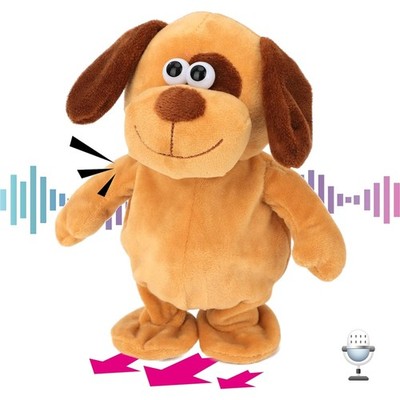 Sprechender Hund interaktiv plüsch Lernspielzeug Kinder Geburtstagsgeschenk