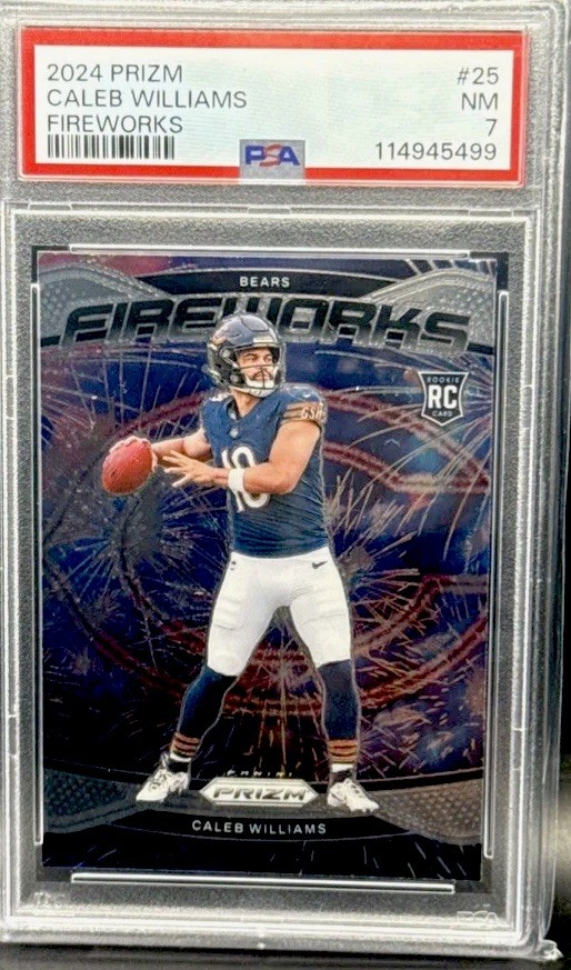 2024 Panini Prizm - Fireworks Caleb Williams #25 (RC)