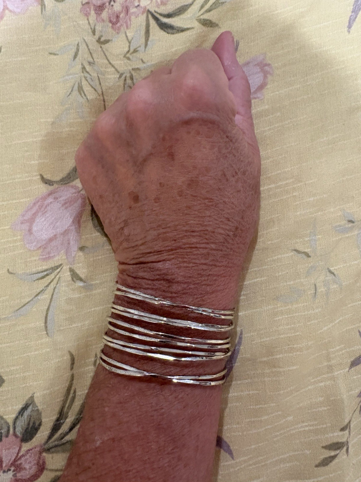 Two Beautiful Silver Cuff Bracelets - image 4