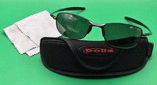 BOLLE THUNDERSTRUCK 3919273 126 GRAY METAL Frames WRAP Sunglasses /w Case