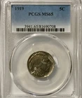 1919 Buffalo Nickel PCGS MS65