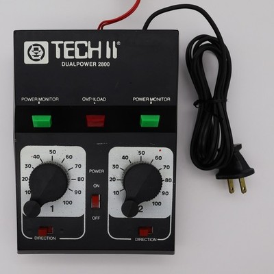 MRC Tech II Dualpower 2800 Model Train Controller Dual Cab Power Pack Tested