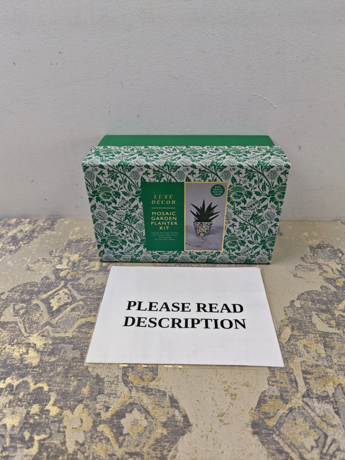 Robert Frederick Luxe Décor Mosaic Garden Planter Kit (READ)