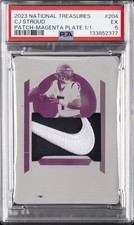 2023 NATIONAL TREASURES PATCH-MAGENTA PLATE 1/1 #204 CJ STROUD 1/1 PSA 5