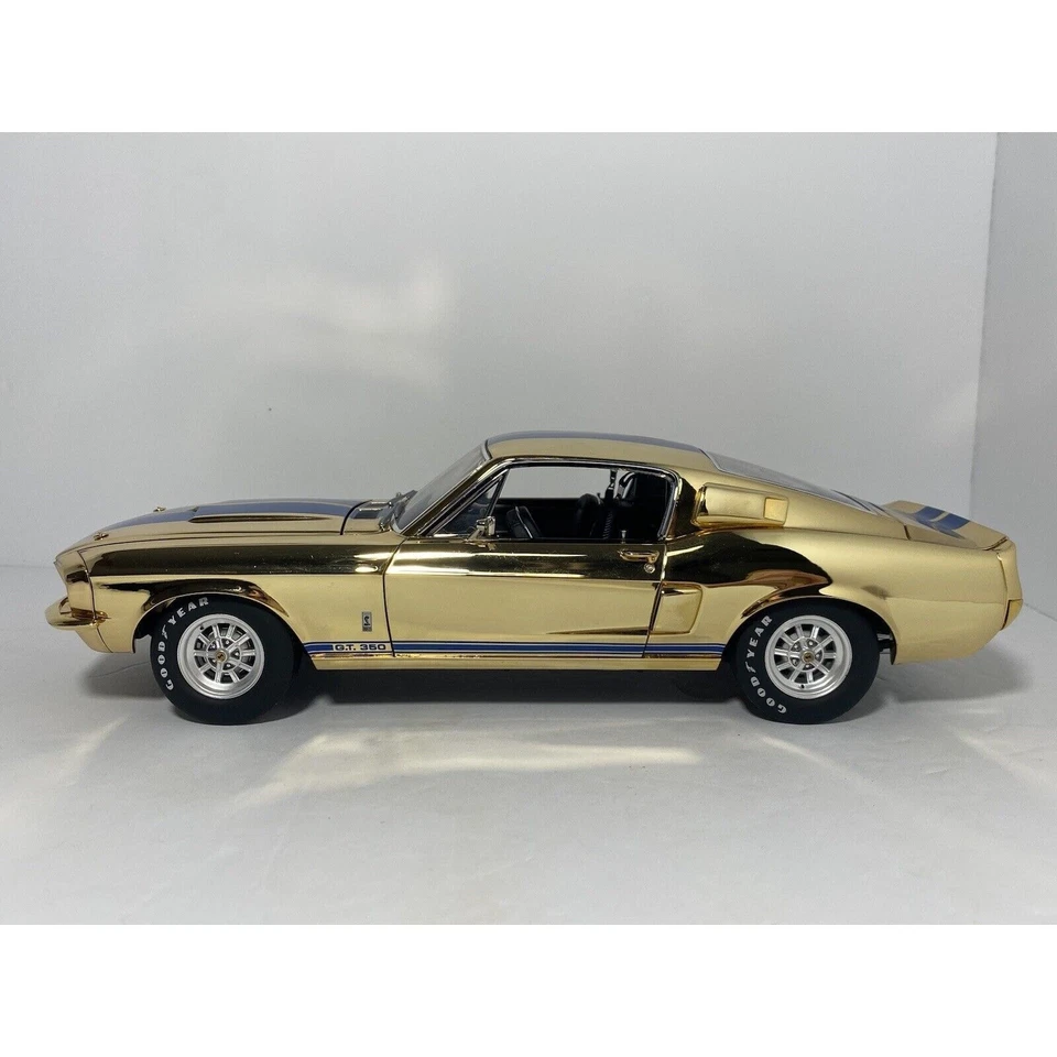 LANE EXACT DETAIL 1967 Ford Mustang SHELBY GT-350 Gold Blue Stripes Limited!!!! - Image 2 of 4