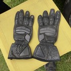 Richa Size L Black Leather Motorcycle Gloves Good. Clean Condition