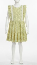 Polo Ralph Lauren Little Girls' Yellow Floral Lace Cotton Batiste Dress Size 2