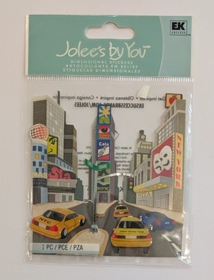 RARE Jolee's Broadway Times Square New York City Travel Scrapbooking Sticker