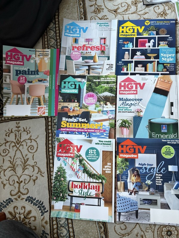 Lot Of 7 HGTV Magazines 2023 Editions
