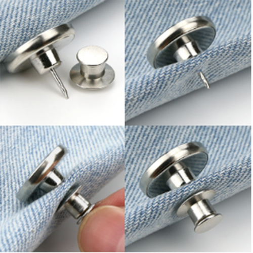 Lot De 10 Boutons En Métal Noir 7 Mm - Pour Couture, Customisation, Neufs