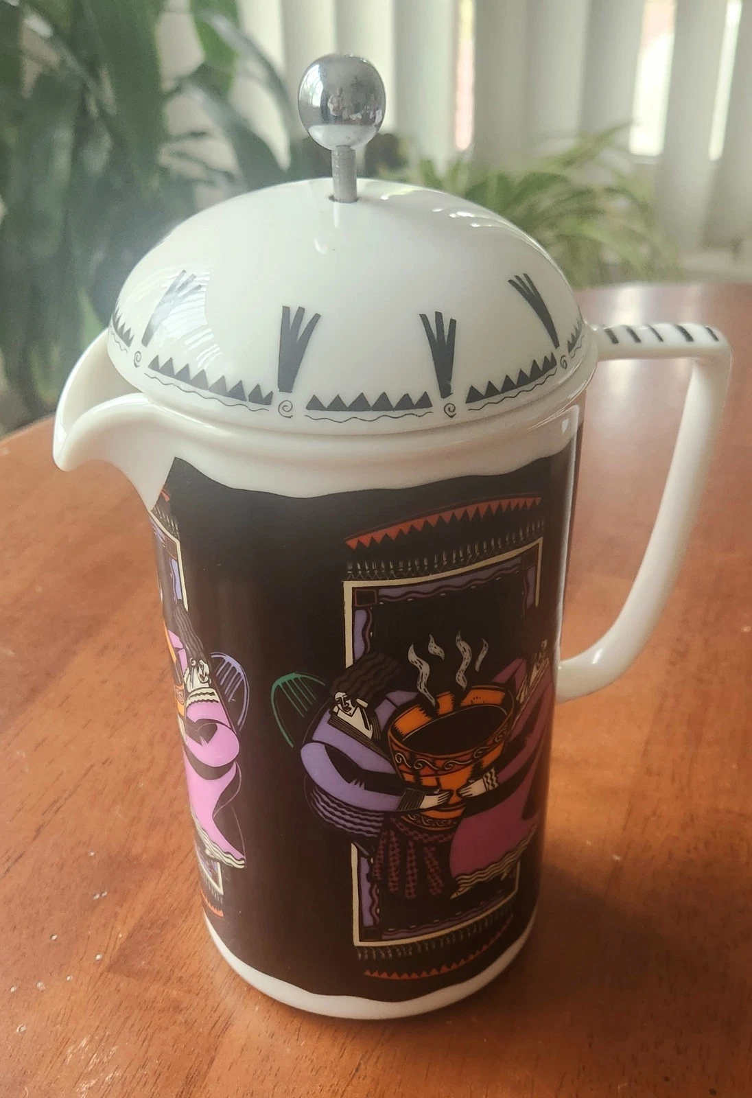Chaleur Ceramic French Press 32 Oz Matt Walton Art Modern Ladies XLNT COND
Opens in a new window or 