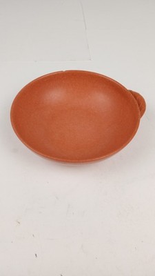 Branchell Color-Flyte Melmac Oval Serving Bowl Orange 6.5in USA Vintage Used