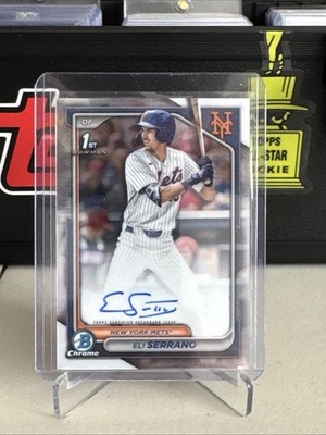 2024 Bowman Draft - Chrome Prospect Autographs Eli Serrano #CPA-ESE (AU, RC)