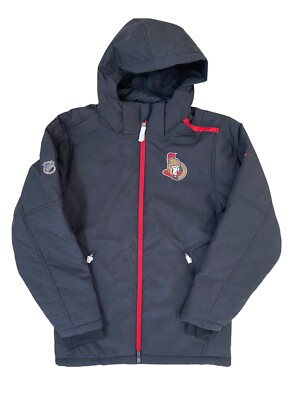 NHL Ottawa Senators Fanatics Authentic Pro Black Hockey Jacket Men s Large S New