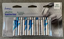 Alkaline AA Batteries (16 Pack) Best if used by March 2032 Home by Rite Aid