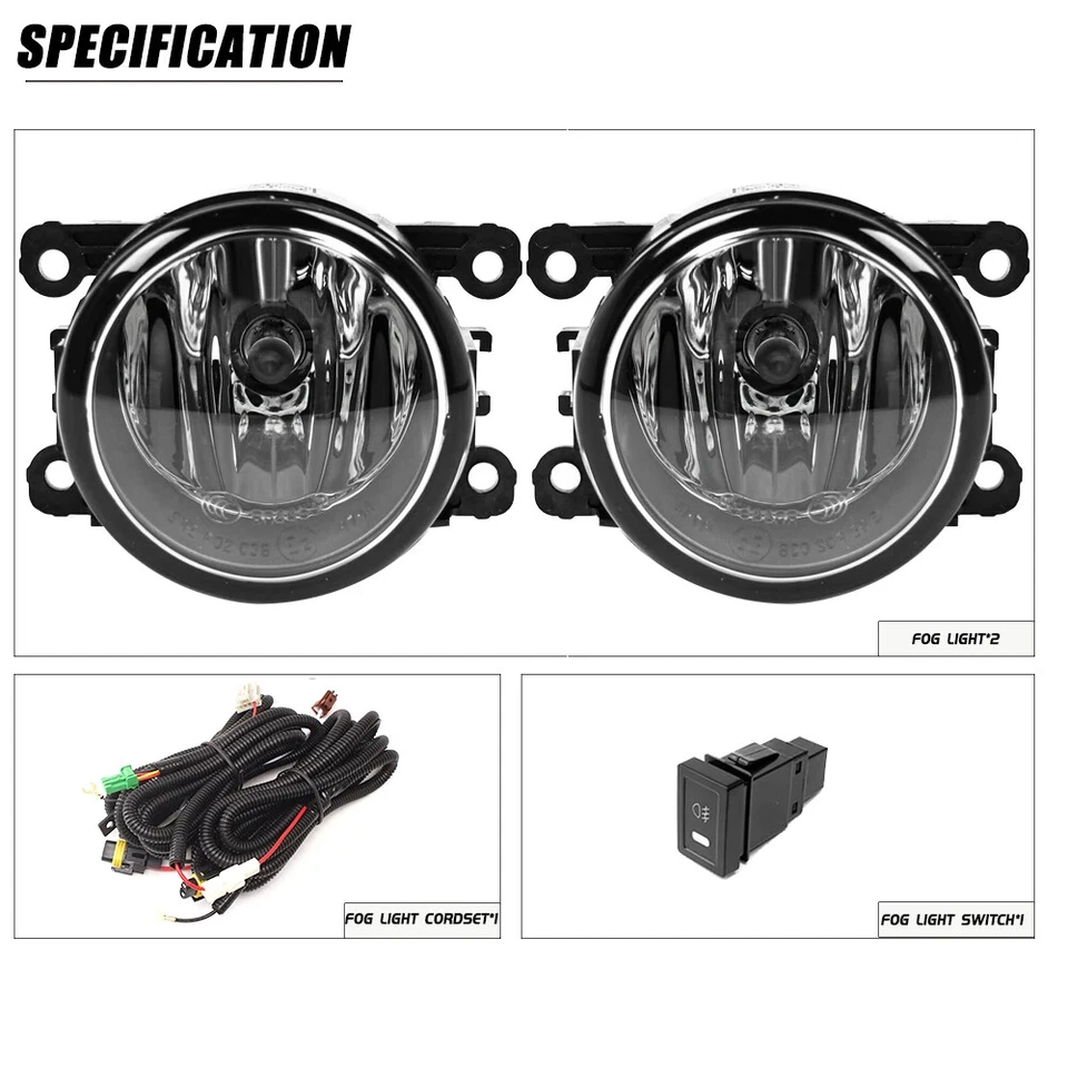 Juego de luces antiniebla parachoques delantero interruptor + cableado para Suzuki Grand Vitara 2006-2012 Foto 3 de 4