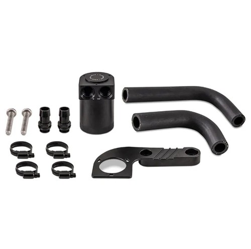 Mishimoto Wrinkle Black Baffled Oil Catch Can for 2015-2018 BMW M3, 15-20 M4