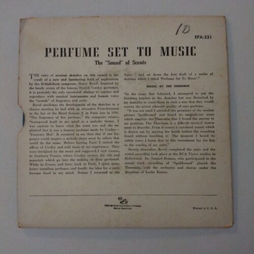 Harry Revel- Perfume Set To Music -EPA 231 Vinyl 45 rpm Extended Play Record - Picture 2 of 4