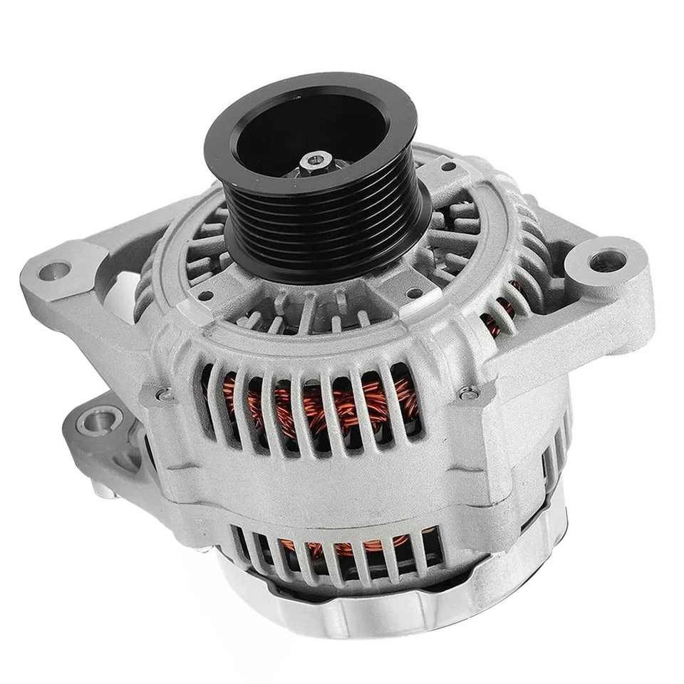 Alternador para Dodge Ram 2500 3500 2001 2002 5,9 L 136 Amp 12 V 8 ranuras polea CW Foto 4 de 4