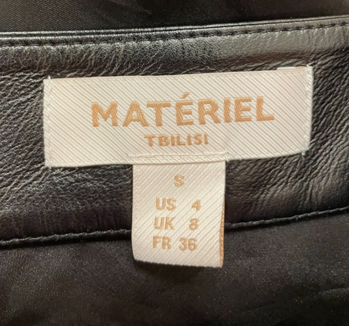 Maxi gonna nera trasparente da donna Materiel taglia UK 4 - Foto 3 di 3