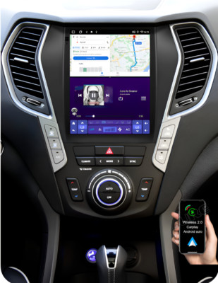 9.7'' 64GB Android 13 Car Stereo Radio For Hyundai Ix45 Santa Fe 2013-17 Carplay