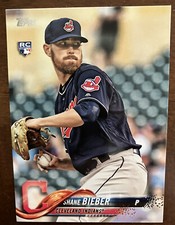 2018 Topps Shane Bieber ROOKIE CARD Update Series US198