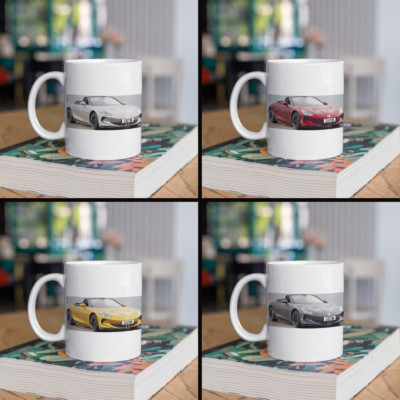 Personalisierte MG Cyberster Kaffeebecher Geschenk - Farbe wählbar
