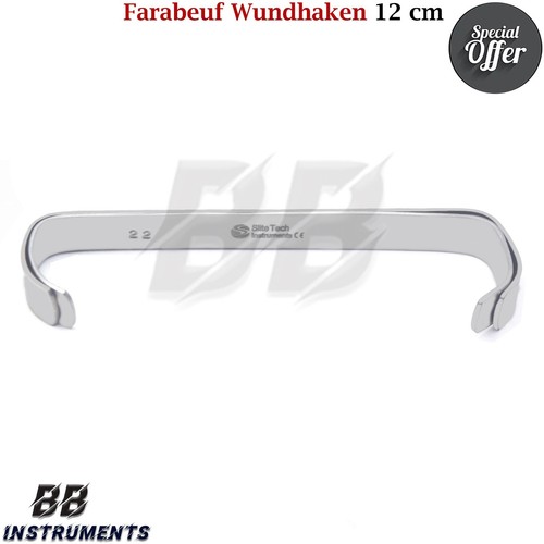 Farabeuf Retraktor Wundhaken 12cm Mundspreizer OP Chirurgie Gewebe Wundspreizer - Bild 2 von 3