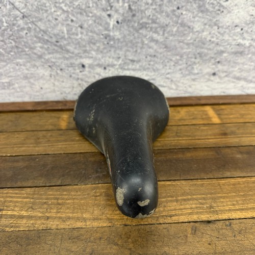 Selle San Marco Rollsitz Vintage Sattel Risse Leder Road Tour schwarz 80er BMX - Bild 6 von 18