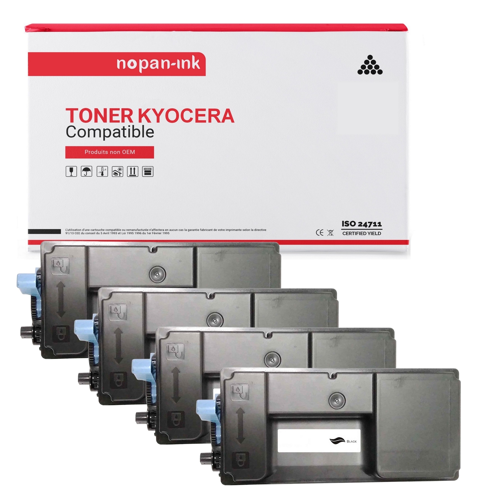 Toner KYOCERA TK3190 Noir Compatible NOPAN-INK pack de 4 cartouches pour imprimante laser
