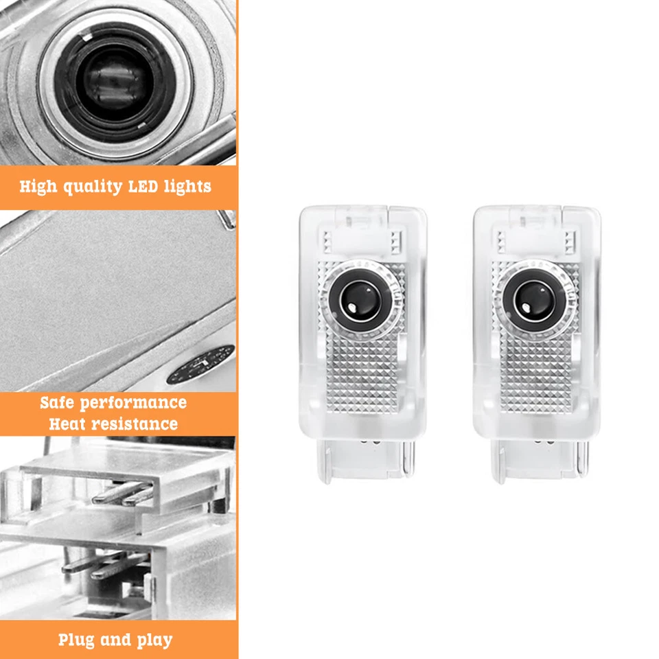 2x Ghost LED Car Door Step Courtesy Shadow Lights For ATS SRX XT5 XTS Mulitcolor Foto 3 de 4