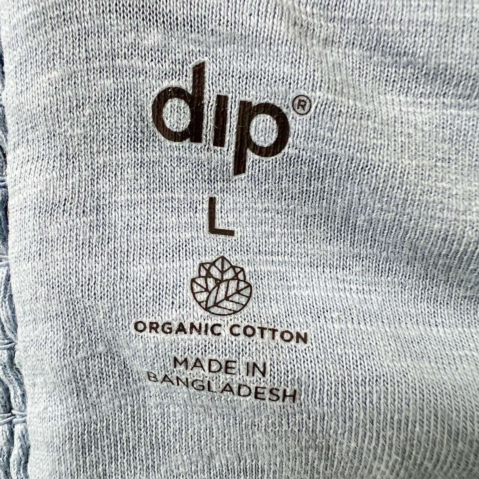 Dip Organic Cotton Maxi Dress Casual Sundress Criss Cross Back Blue Large