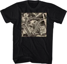 M.C. Escher Relativity Staircase Drawing Print Artwork Artist T Shirt MC12BK
