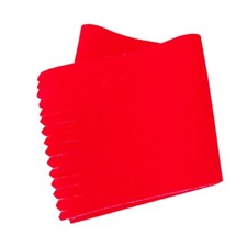 Piano Flange Bushing Cloth Scarlet Fine Felt Strips For Piano Repair Sheet Of 12