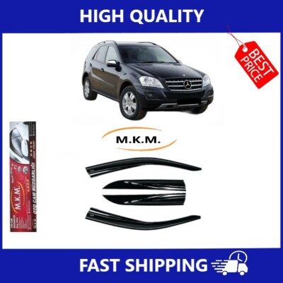 ABS Plastic Window Wind Deflector Rain Sun Guard For Mercedes ML 320 2005 up