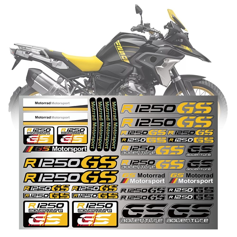 Motorcycle Fairing Body Reflective Decal Sticker For BMW R1250GS
