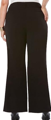 rafaella women's curvy fit gabardine bootcut dress pants Rafaella Womens Plus Curvy Fit Gabardine Bootcut Stretch Dress Pants, 31
