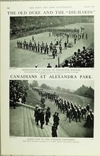 1902 Druck Pr&auml;sentation Von Farben Wellington Barracks Alexandra Park Roberts