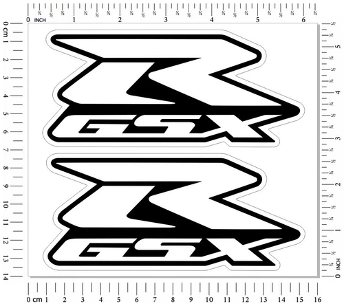 GSXR Suzuki 600 750 1000 Laminated Stickers Set Motorcycle Fairing Logo Decals - Bild 1 von 1
