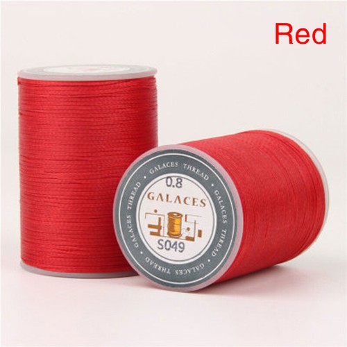 1Roll 0.8mm 90m 150D Leather Sewing Flat Waxed Thread Hand Stitching Repair Cord - Picture 32 of 34