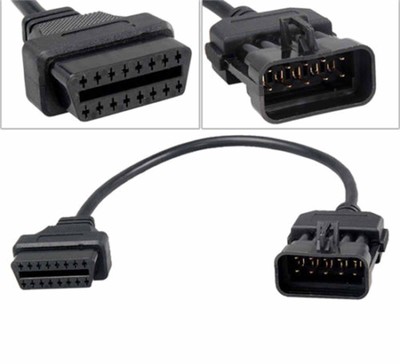 Obd2 Obdii 10 Pin To 16 Pin Cable Adapter Car Diagnostic Connector