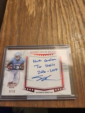 2019 Leaf Trinity Inscriptions Anthony Ratliff-Williams RC TAR HEELS 8/10
